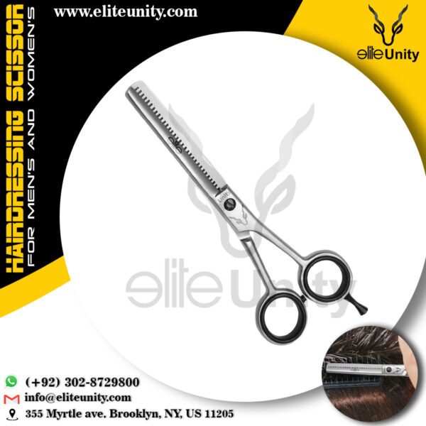 Elite Unity Professional Hair Scissors - 6.5 Inch J2 Stainless Steel Barber  Scissors with Razor Edge for Your Grooming - Premium Hair Cutting Scissors